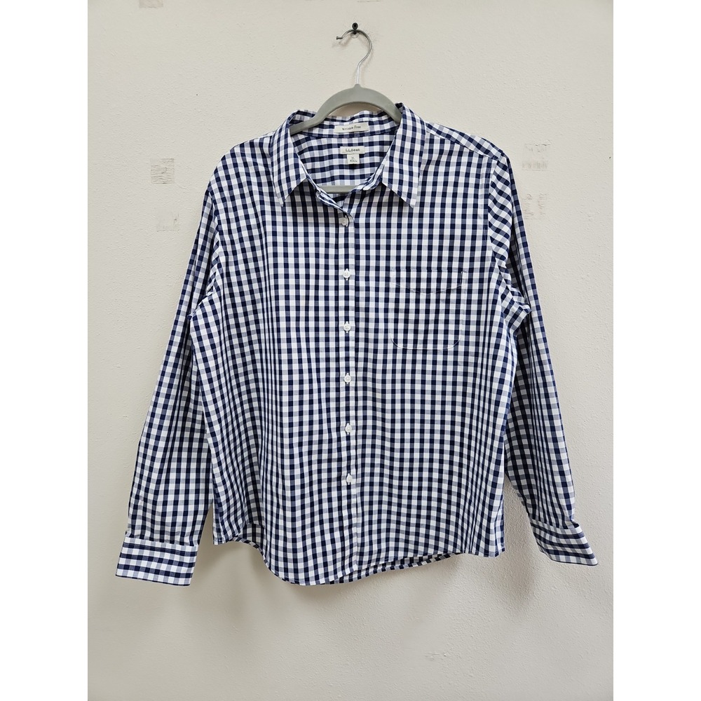 LL Bean Shirt Wrinkle Resistant Womens Xl Petite
